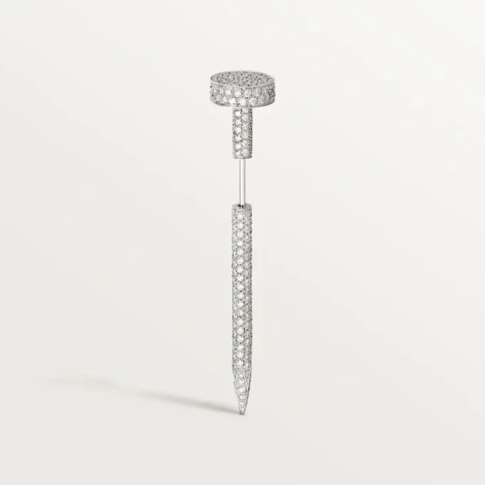 Ac de cravată Juste Un Clou – Aur alb și diamante – Cartier