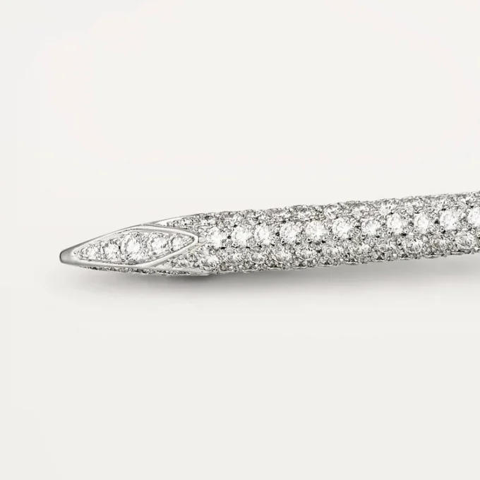 Ac de cravată Juste Un Clou – Aur alb și diamante – Cartier