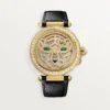 Alte ceasuri Panthere Jewelry – 41 mm, mecanism mecanic cu înfășurare manuală, aur galben de 18K, diamante, curele de piele interschimbabile – Cartier