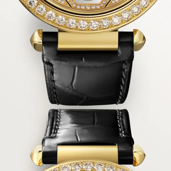 Alte ceasuri Panthere Jewelry – 41 mm, mecanism mecanic cu înfășurare manuală, aur galben de 18K, diamante, curele de piele interschimbabile – Cartier