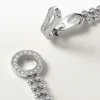 Brățară Agrafe, diamante tăiate în stil briliant, pavate Brățară Agrafe, diamante tăiate în stil briliant, pavate