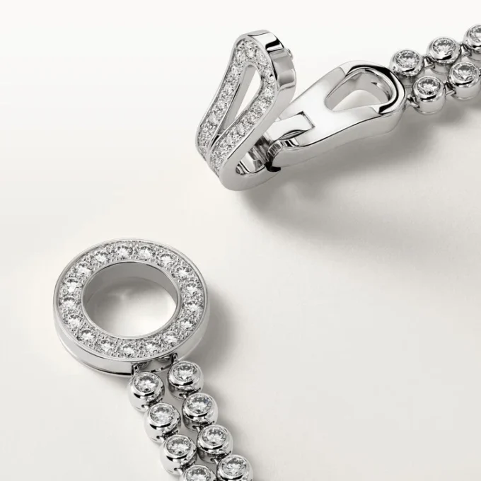 Brățară Agrafe, diamante tăiate în stil briliant, pavate Brățară Agrafe, diamante tăiate în stil briliant, pavate
