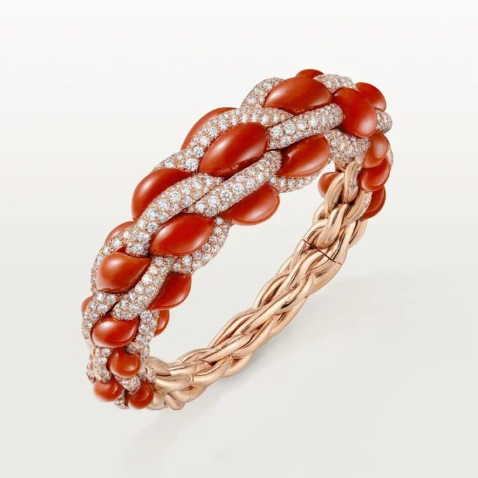 Brățară Cartier Libre Tressage, Coral