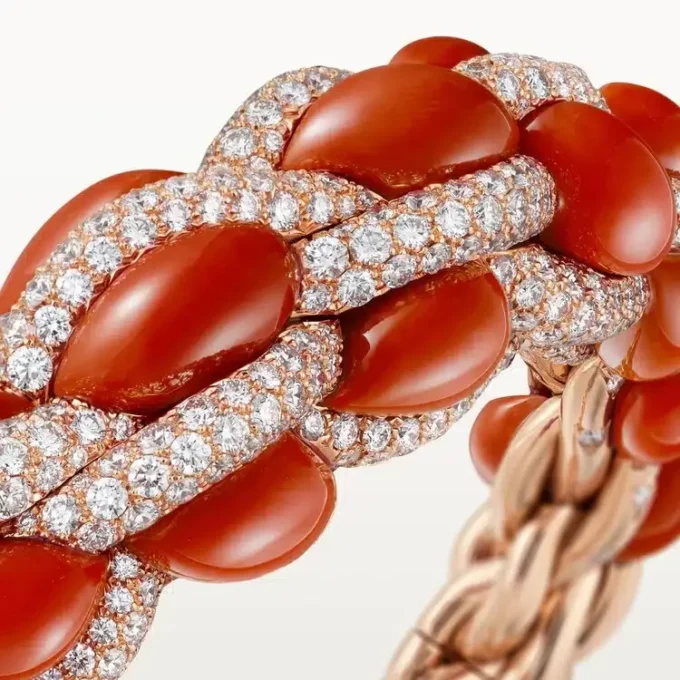 Brățară Cartier Libre Tressage, Coral