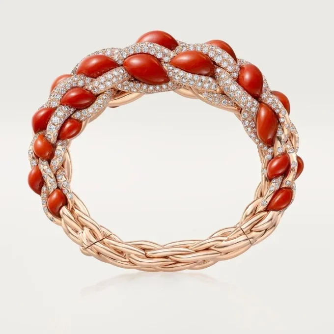 Brățară Cartier Libre Tressage, Coral