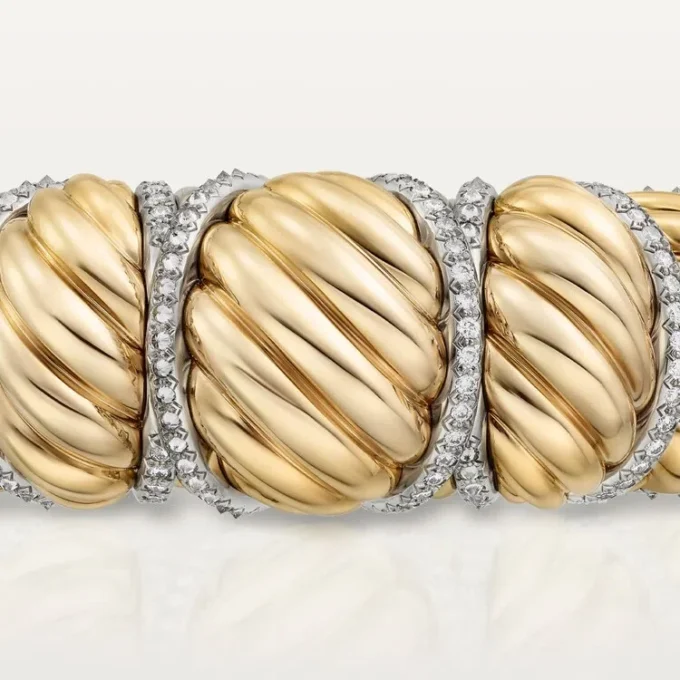 Brățară Cartier Libre Tressage, diamante