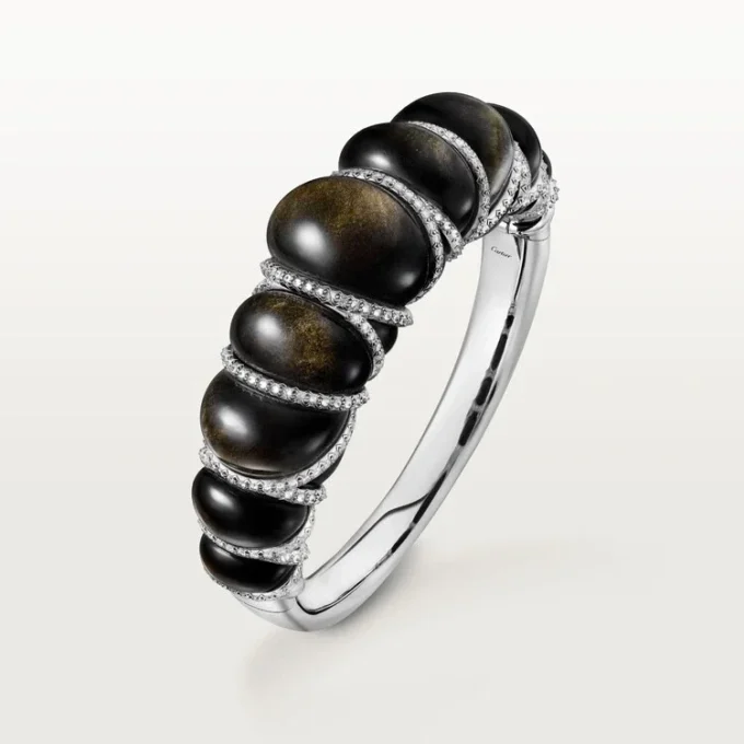 Brățară Cartier Libre Tressage, obsidian, diamante Brățară Cartier Libre Tressage, obsidian, diamante