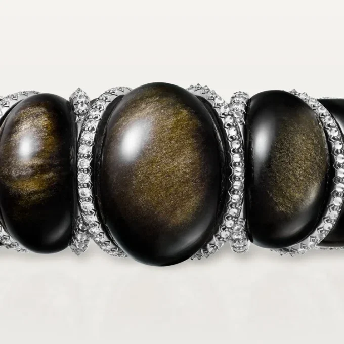 Brățară Cartier Libre Tressage, obsidian, diamante Brățară Cartier Libre Tressage, obsidian, diamante