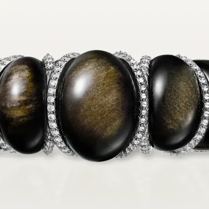 Brățară Cartier Libre Tressage, obsidian, diamante Brățară Cartier Libre Tressage, obsidian, diamante