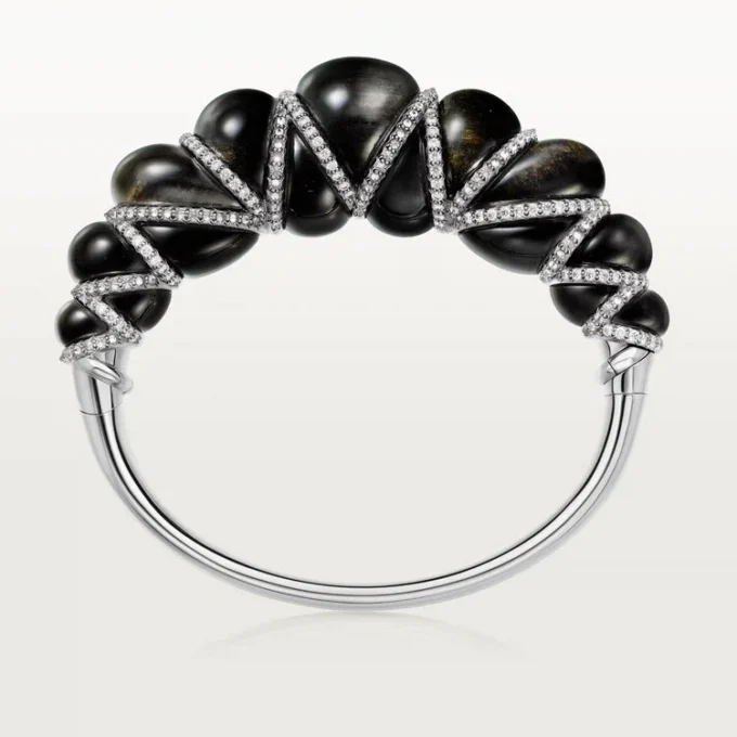 Brățară Cartier Libre Tressage, obsidian, diamante Brățară Cartier Libre Tressage, obsidian, diamante