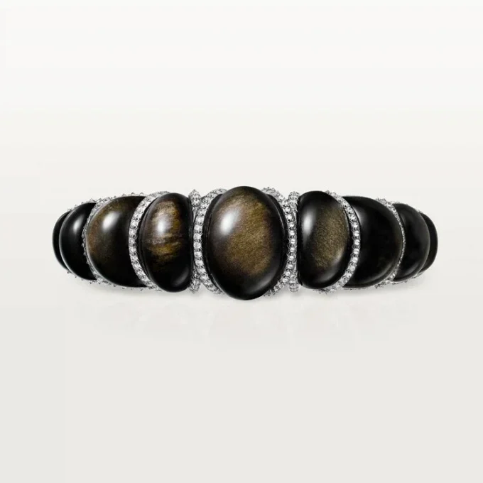 Brățară Cartier Libre Tressage, obsidian, diamante Brățară Cartier Libre Tressage, obsidian, diamante