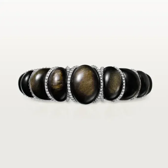 Brățară Cartier Libre Tressage, obsidian, diamante Brățară Cartier Libre Tressage, obsidian, diamante