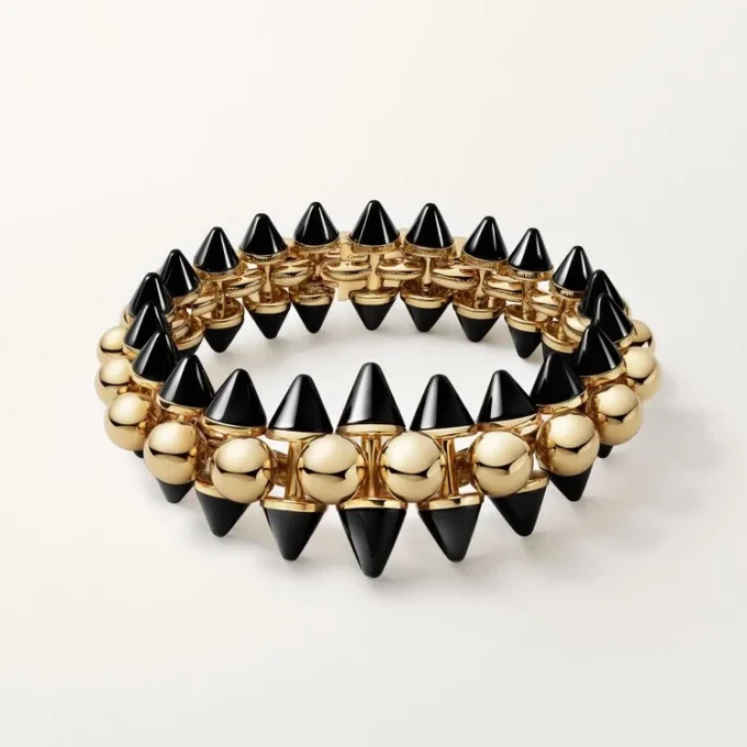 Brățară Clash De Cartier, flexibilă, model extra-mare, onix Brățară Clash De Cartier, flexibilă, model extra-mare, onix