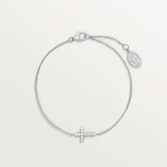Brățară cu simboluri – Aur alb, diamante – Cartier