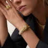 Brățară Faune Et Flore De Cartier, diamante galbene, portocalii și maro, pavate