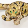 Brățară Faune Et Flore De Cartier, diamante galbene, portocalii și maro, pavate