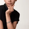 Brățară Juste Un Clou, dublă, cu diamante