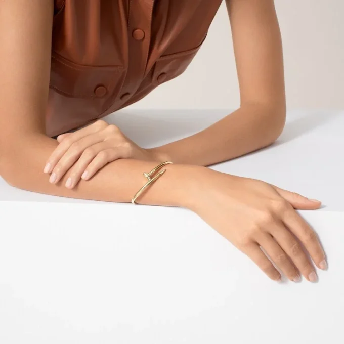 Brățară Juste Un Clou, model clasic, diamante