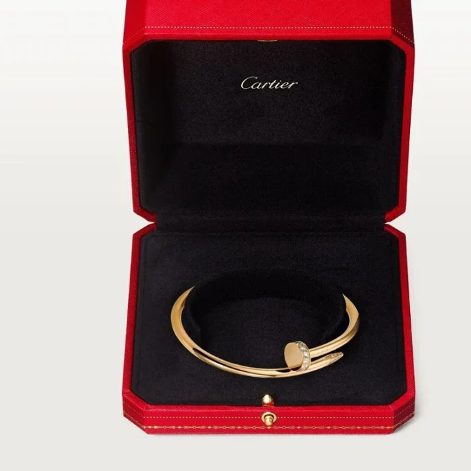 Brățară Juste Un Clou, model clasic, diamante