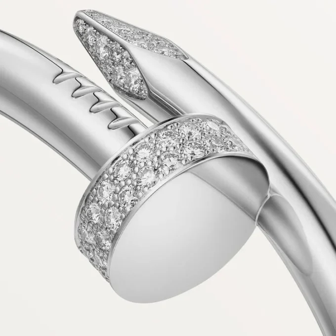 Brățară Juste Un Clou, model mare, cu diamante