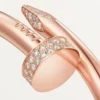 Brățară Juste Un Clou, model mare, cu diamante