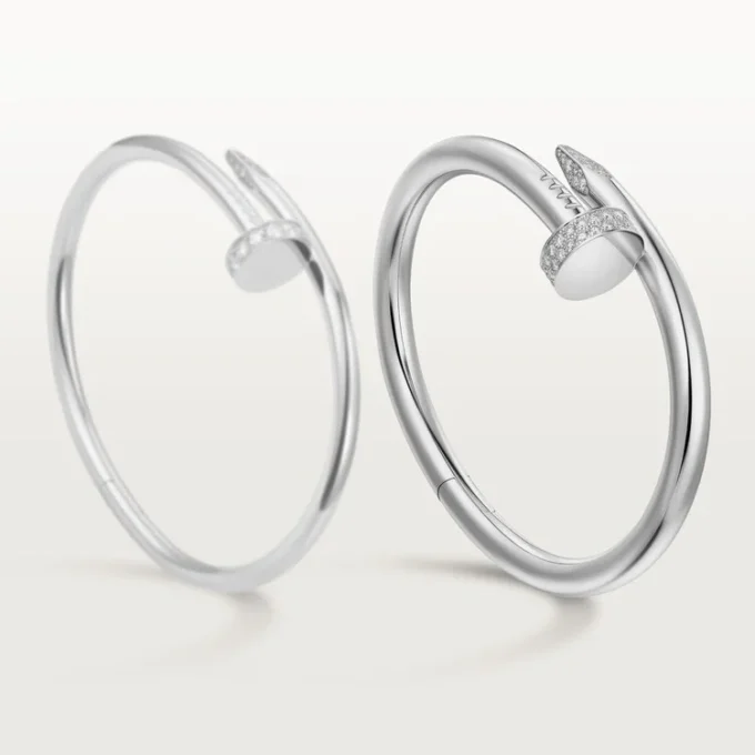 Brățară Juste Un Clou, model mare, cu diamante