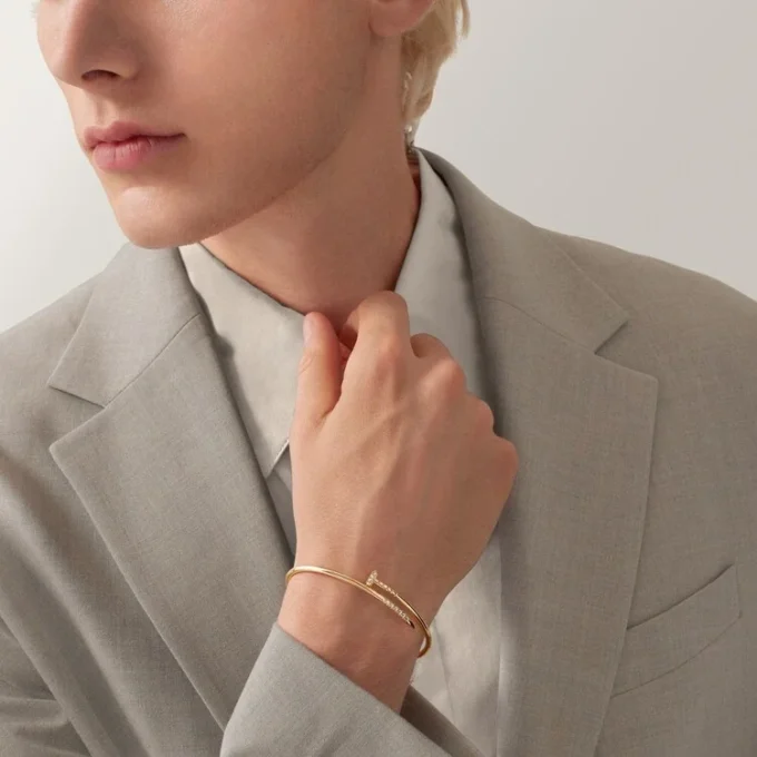 Brățară Juste Un Clou, model mic, diamante montate invers