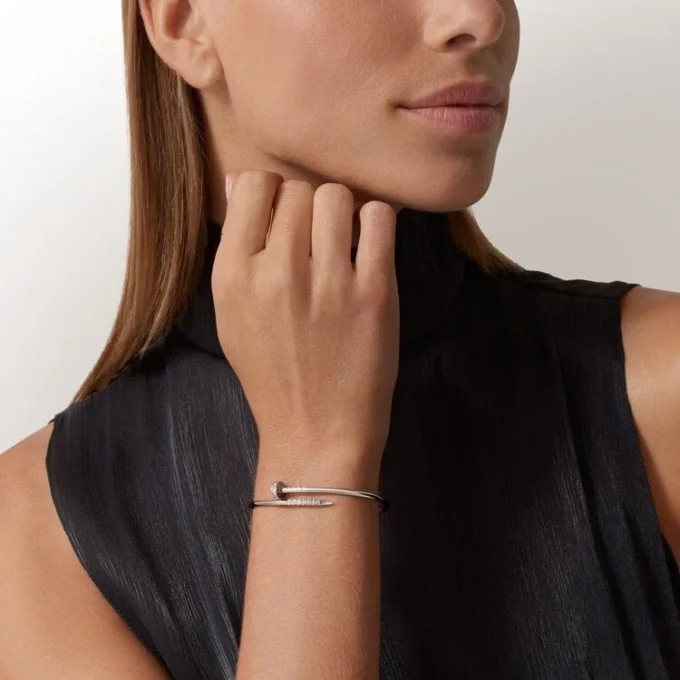 Brățară Juste Un Clou, model mic, diamante montate invers