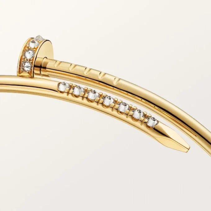 Brățară Juste Un Clou, model mic, diamante montate invers