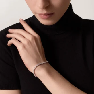 Brățară Lignes Essentielles, diamante tăiate în stil briliant