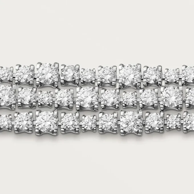 Brățară Lignes Essentielles, diamante tăiate în stil briliant