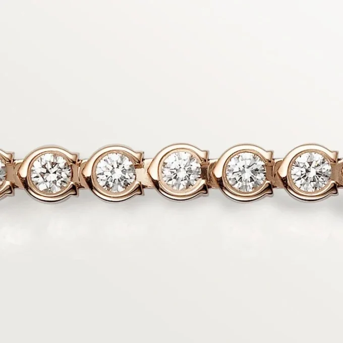 Brățară Lignes Essentielles, diamante tăiate în stil briliant