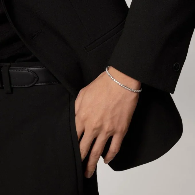 Brățară Lignes Essentielles, diamante tăiate în stil briliant