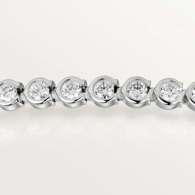 Brățară Lignes Essentielles, diamante tăiate în stil briliant