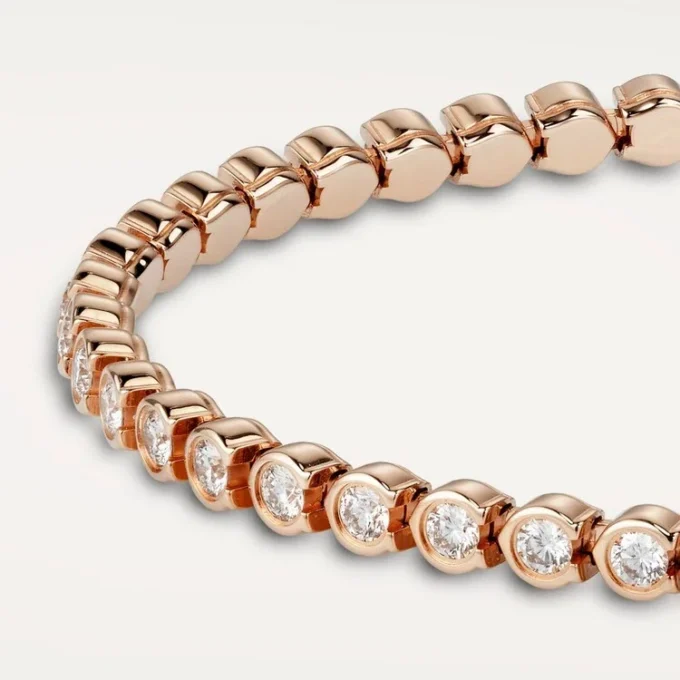 Brățară Lignes Essentielles, diamante tăiate în stil briliant