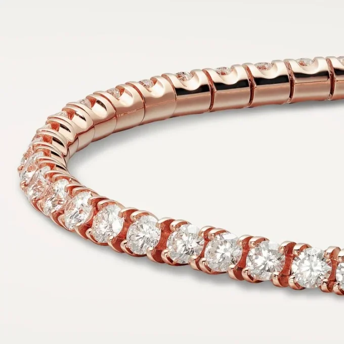 Brățară Lignes Essentielles, diamante tăiate în stil briliant