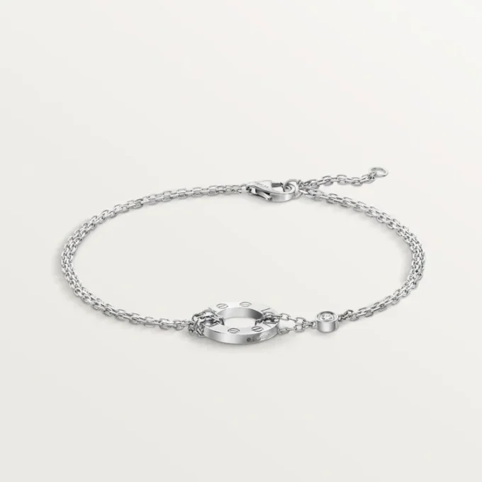 Brățară Love – Aur alb, diamante – Cartier