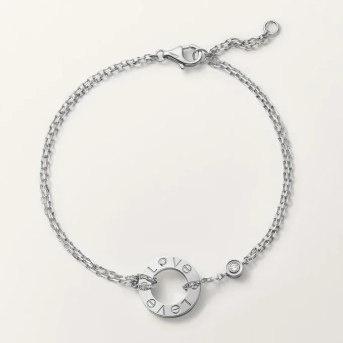 Brățară Love – Aur alb, diamante – Cartier