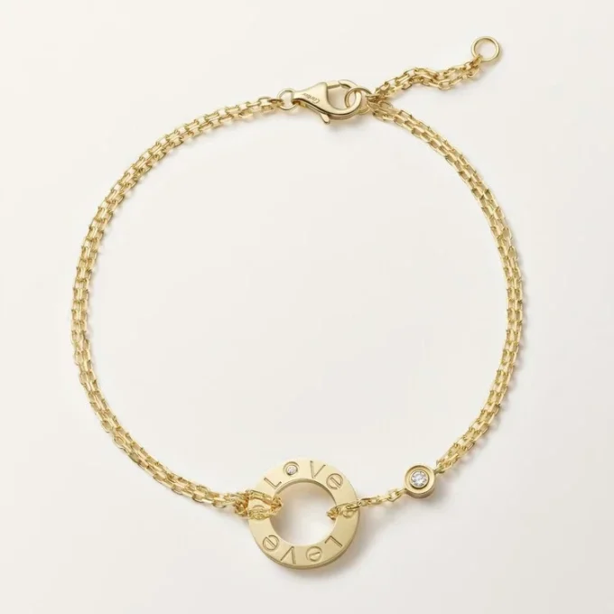 Brățară Love – Aur galben, diamante – Cartier