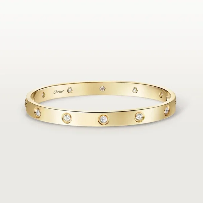 Brățară Love, model clasic, 10 diamante Brățară Love, model clasic, 10 diamante