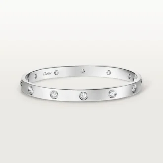 Brățară Love, model clasic, 10 diamante