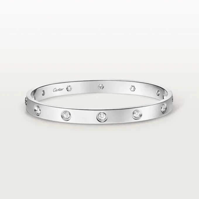 Brățară Love, model clasic, 10 diamante Brățară Love, model clasic, 10 diamante