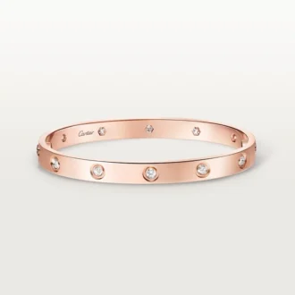 Brățară Love, model clasic, 10 diamante