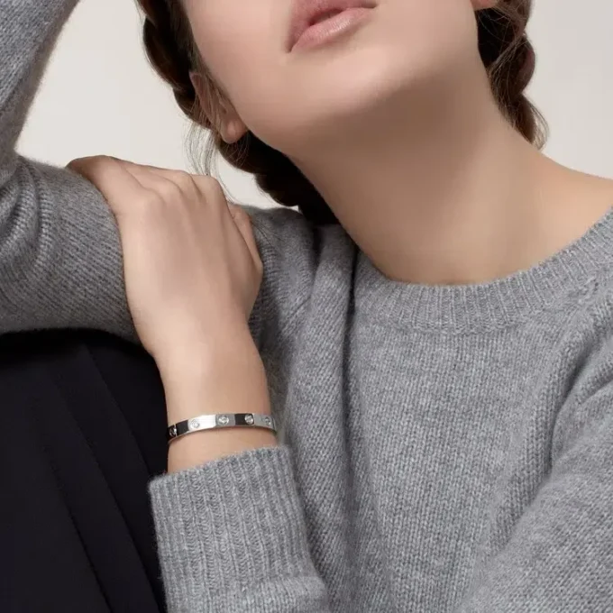 Brățară Love, model clasic, 10 diamante Brățară Love, model clasic, 10 diamante