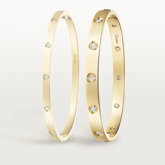 Brățară Love, model clasic, 10 diamante Brățară Love, model clasic, 10 diamante