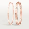 Brățară Love, model clasic, 10 diamante Brățară Love, model clasic, 10 diamante