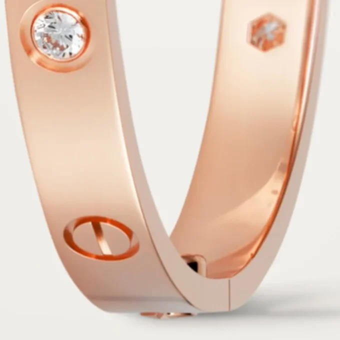 Brățară Love, model clasic, 4 diamante Brățară Love, model clasic, 4 diamante