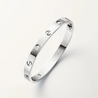 Brățară Love, model clasic, 4 diamante