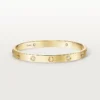 Brățară Love, model clasic, finisaj periat, 4 diamante