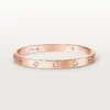 Brățară Love, model clasic, finisaj periat, 4 diamante